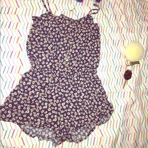 Oboe Flowered Romper